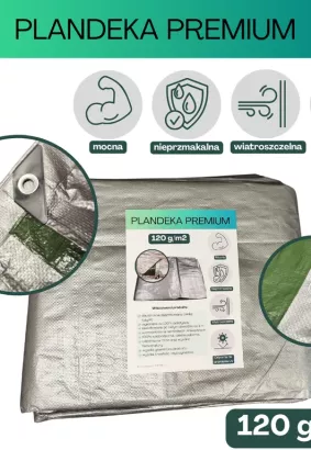 Plandeka PE PROFI 120g/m2 4x4m