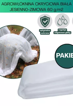 Agrowłóknina biała 60g/m2 3,2x10m Plantex