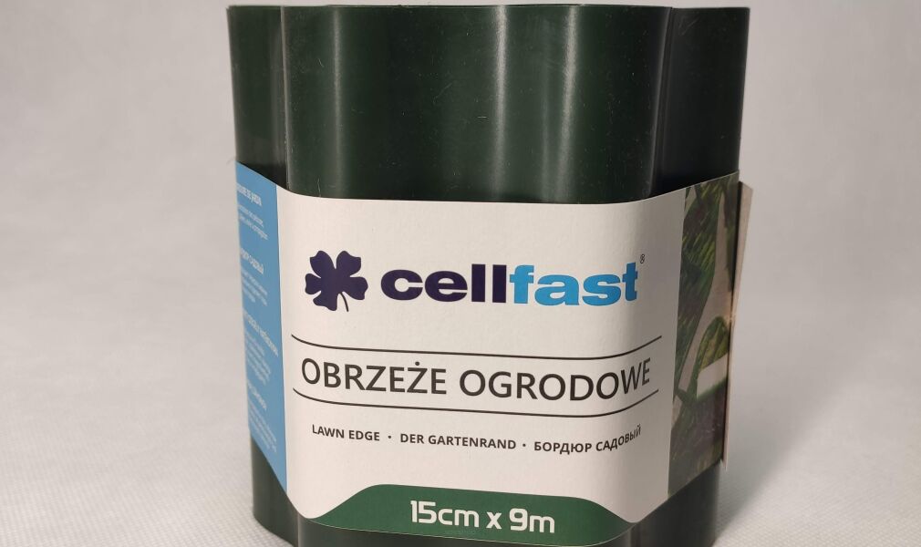 Obrzeże trawnikowe ciemno-zielone 15cm x 9m