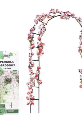 PERGOLA OGRODOWA ŁUKOWA 240cm + KOTWY MOCUJĄCE