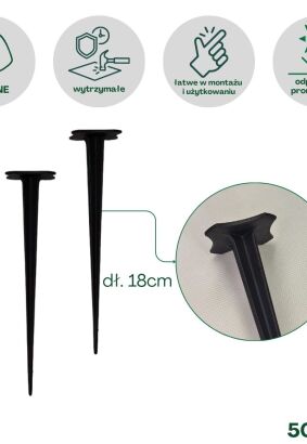 Szpilki do agrowłókniny 18cm 50 szt
