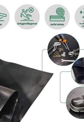 Wykładzina gumowa antypoślizgowa 1,2x1m