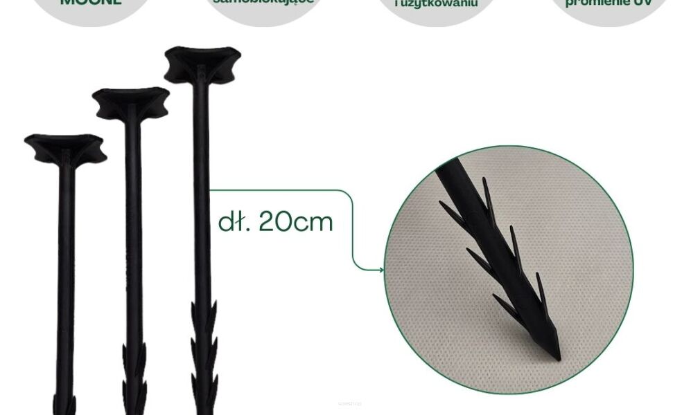 Szpilki do agrotkaniny 20cm 50 szt