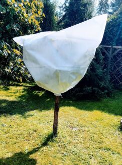 Zimowy kaptur ochronny Agro-worek biały 155x150cm 1 szt - 2
