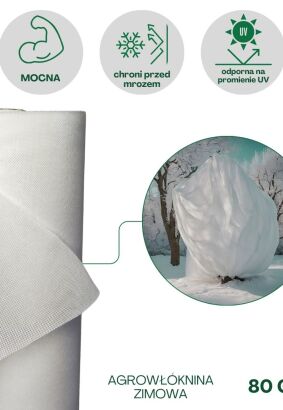 Agrowłóknina biała 80g/m2 3,2x100m Plantex
