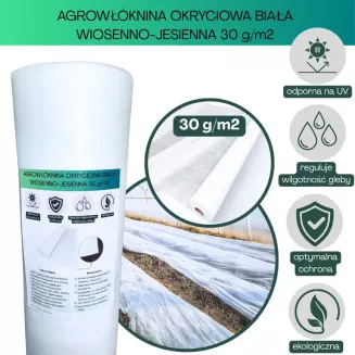 Agrowłóknina biała 30g/m2 4,75x100m Plantex - 2