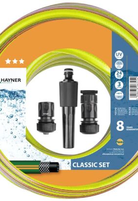 Wąż ogrodowy Khayner Classic 3/4" 20m + dysza + 2 złączki