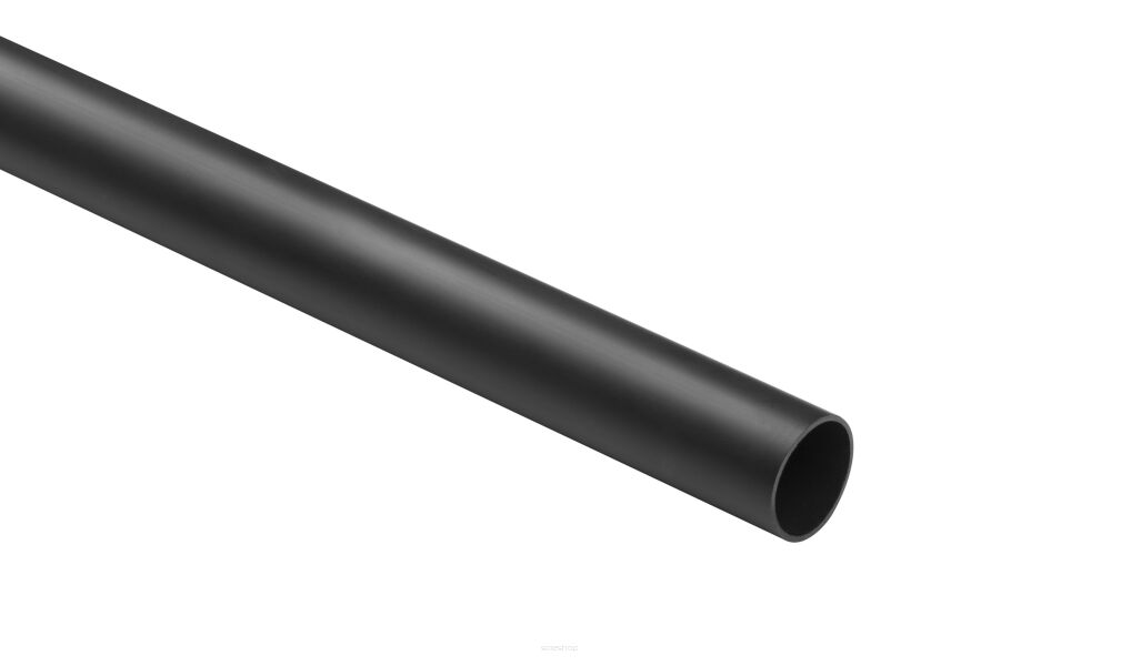 Rura elektroinstalacyjna czarna PCV 18 sztywna 2m