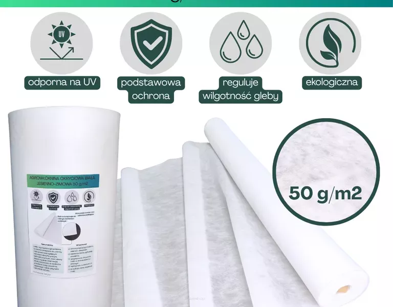 Agrowłóknina biała 50g/m2 3,2x100m Plantex