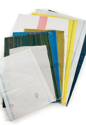 Worki PP białe 80x125cm 120g z oczkiem 10 szt