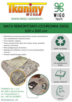 Mata Remontowo-Ochronna 350g 100x500cm - 2